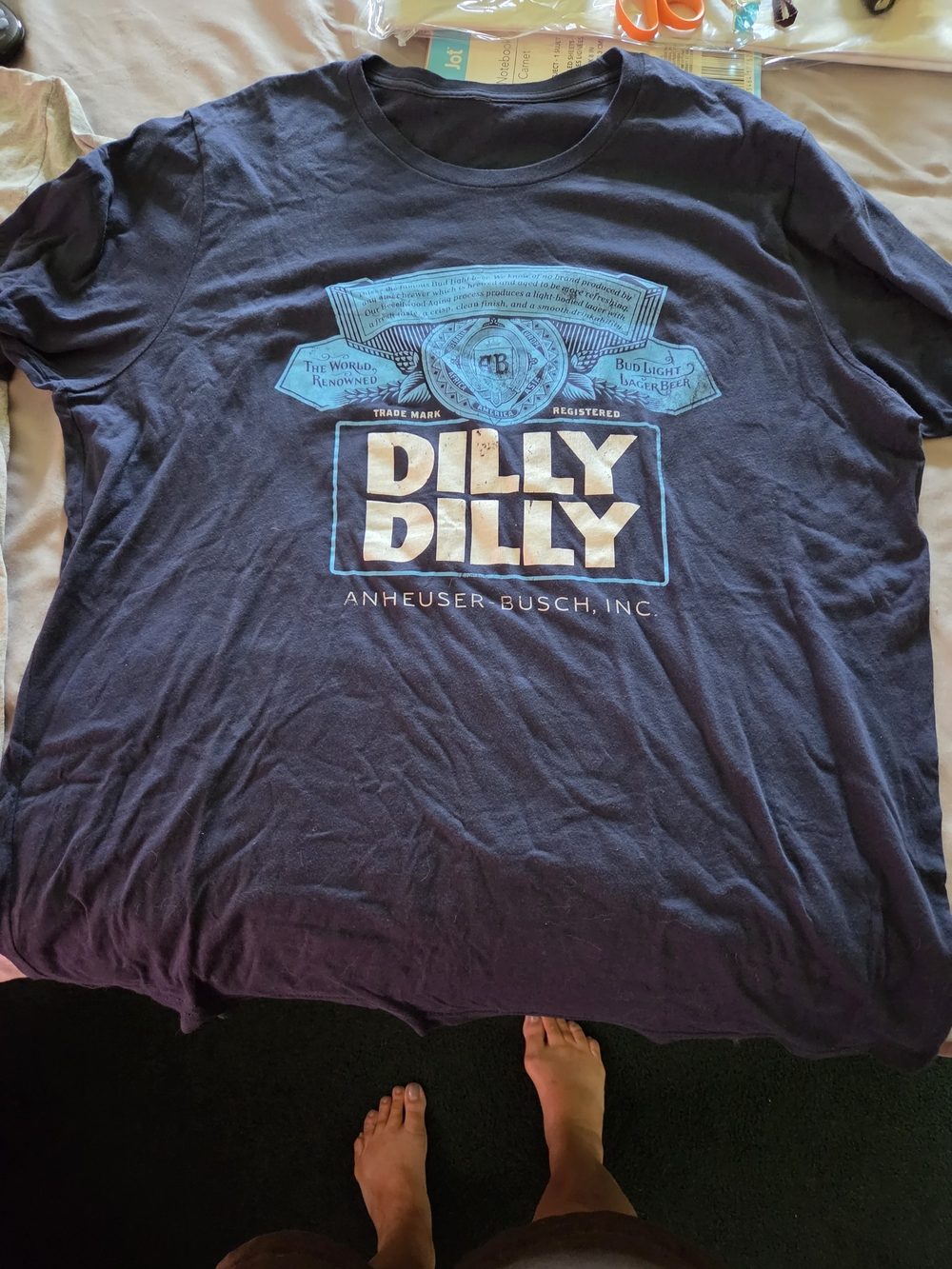 Anheuser-Busch Dilly Dilly Short Sleeve Graphic Tee - Navy